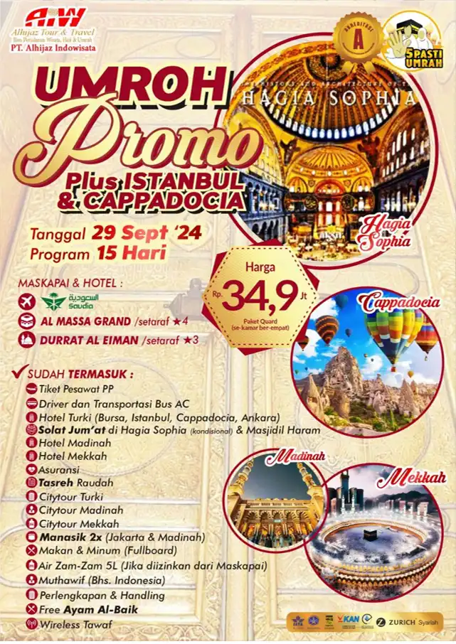 Umroh Plus Turki 2024 Cappadocia