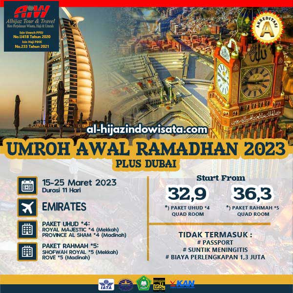 umroh ramadhan plus dubai 2023