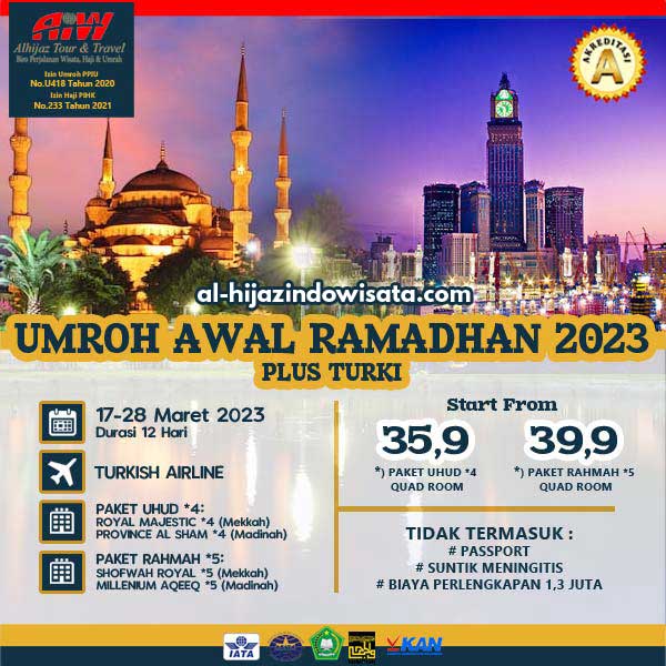 umroh ramadhan plus turki 2023